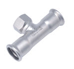 Cold Rolled 304 Ss Inox Press Fittings Seamless Thin Wall Easy Installation