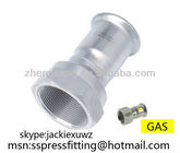 Stainless Steel Pipe Inox Press Fittings Rust Resistant Zinc Plated Surface