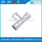 stainless steel equal tee M style China Factory