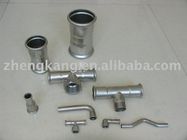 M Profile Carbon Steel Equal Tee Pipe Fitting Easy To Install Metal Pipe Adapters
