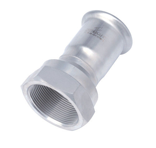 Hexagon Head M Profile Press Fittings Stainless Steel Female Threaded Coupling