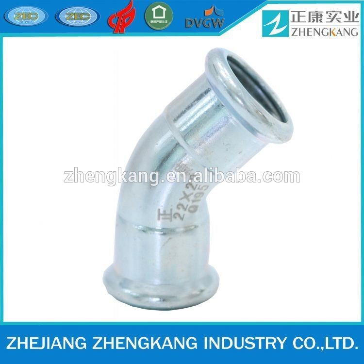 High Pressure Carbon Steel Pipe Coupling BW Concrete Pipe Elbow Type